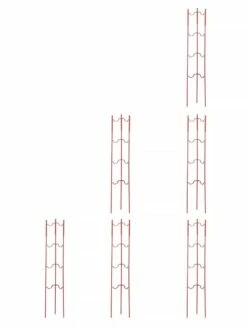 Stacking Tomato Ladders, Set Of 6 -garden Sales Store 40309 Red stacking tomato ladders set of 6 red tif