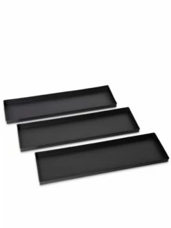 Trays For The Rectangular Lattice Plant Stand, Set Of 3