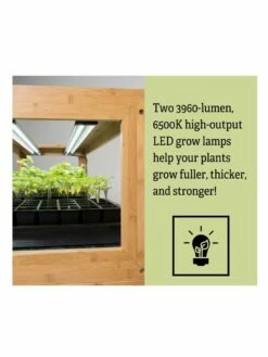 Low Bamboo LED Grow Light Garden -garden Sales Store 8597720 2