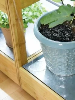 Galvanized Tray For Bamboo LED Grow Light Gardens -garden Sales Store 8597905 4877 tif