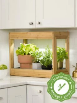 Bamboo Mini LED Grow Light Garden