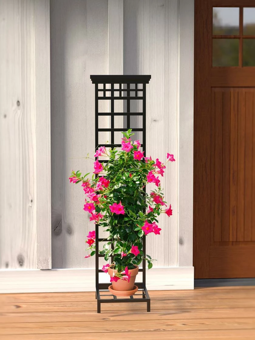 Mission-Style Planter Stand With Trellis 5 Mission-Style Planter Stand With Trellis - Image 3