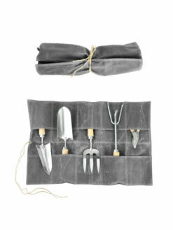 Esschert Waxed Canvas Roll Up Pouch