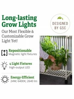 Oslo 4-Tier LED Grow Light Garden -garden Sales Store 8610473 4