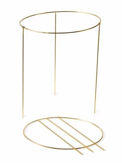 Brass Plated Grow Throughs, Set Of 2 -garden Sales Store 8612661 191