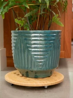 Bamboo Plant Caddy Round, 15.75" -garden Sales Store 8612716 2270 tif
