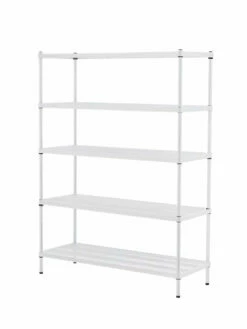 MeshWorks © 5 Tier Plant Shelving -garden Sales Store 8613014 11v meshworks 5 tier plant shelf white