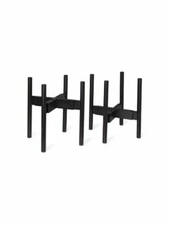 Adjustable Bamboo Plant Stand, Set Of 2 -garden Sales Store 8613292 5782