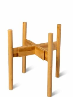 Adjustable Bamboo Plant Stand, Set Of 2 -garden Sales Store 8613292 7071