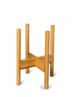Adjustable Bamboo Plant Stand, Set Of 2 -garden Sales Store 8613292 7076